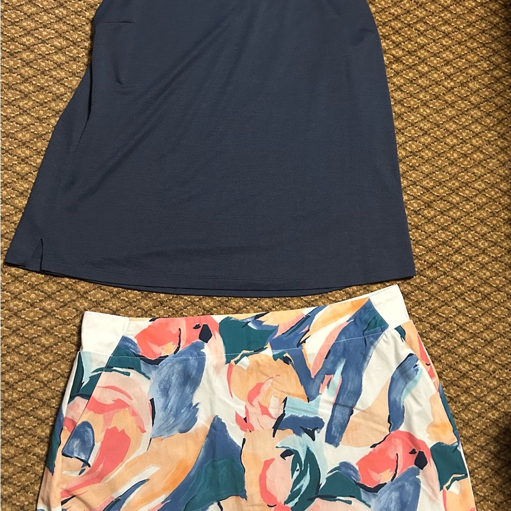 Lady Hagen Golf Sleeveless Shirt and Skort Resort Wear